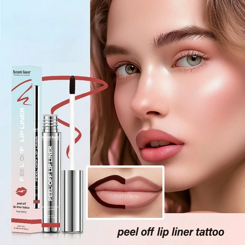 Matita per labbra staccabile a 6 colori Lucidalabbra opaco impermeabile Formula nutriente a prova di trasferimento a lunga durata per una bellezza da indossare confortevole