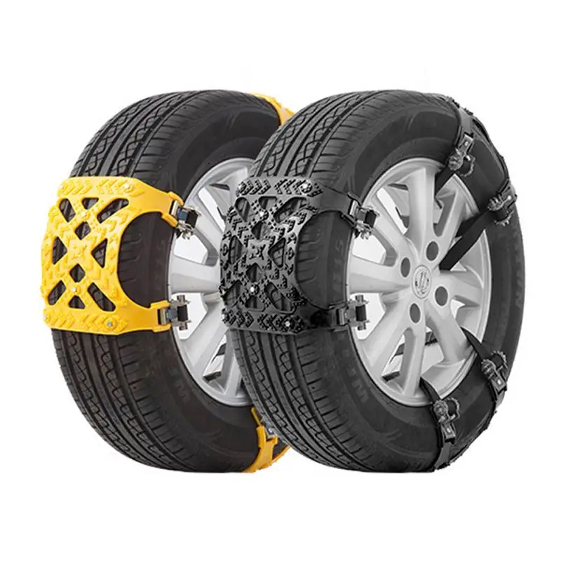 Tire Chains Creative Adjustable Car Tire Chains Winter Snow Wheel Universal Emergency Outdoor Anti Skid Chains Car Accessories