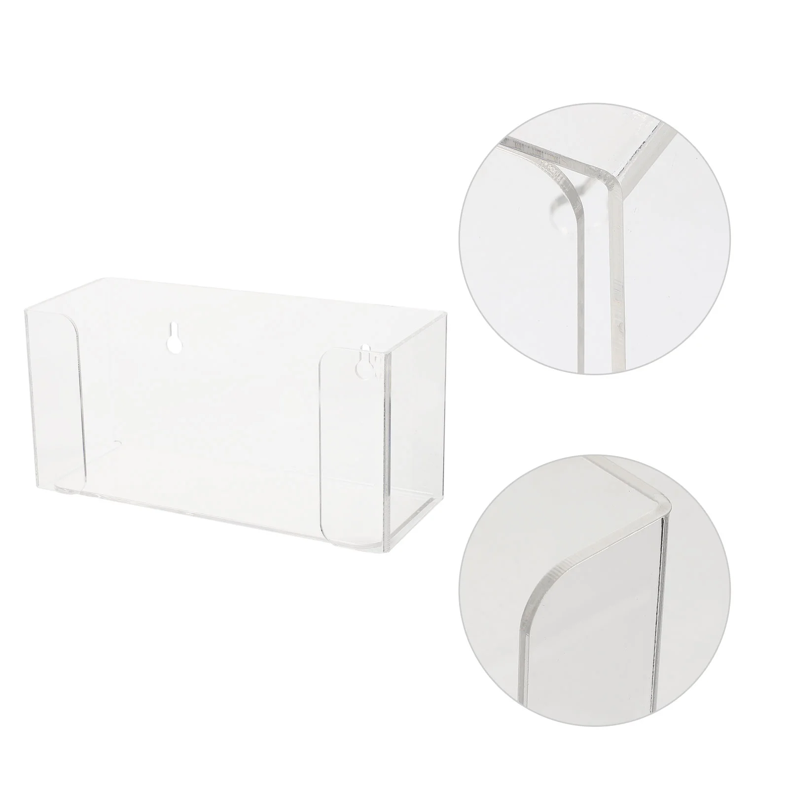 Mask Storage Box Punching Free Holder Face Towel Case Hanging Paper Napkin Wall Tissue Acrylic Gloves Disposable Wet