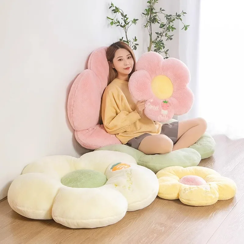 Flower Futon Tatami Seat Mat Floor Bedroom Floor Home Lazy Seat Block Bay Window Mat Soft Butt Mat