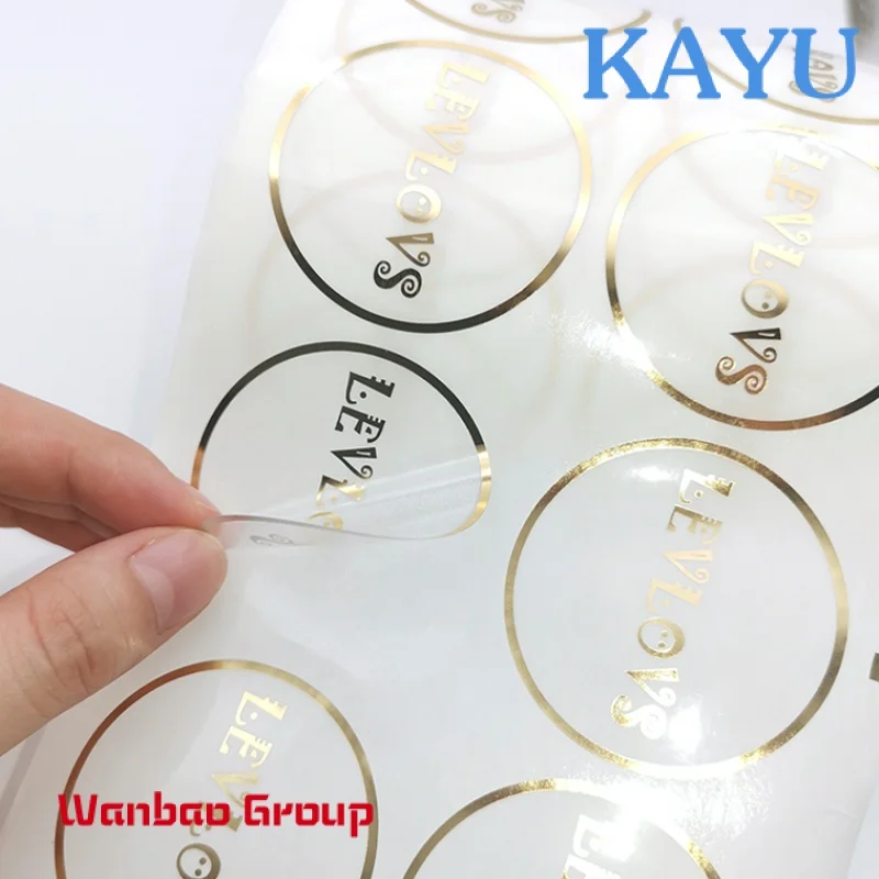 

Custom printer sticker labeling printing Regular Size Cosmetic Jar Packaging Product size perfume Labels Sticker