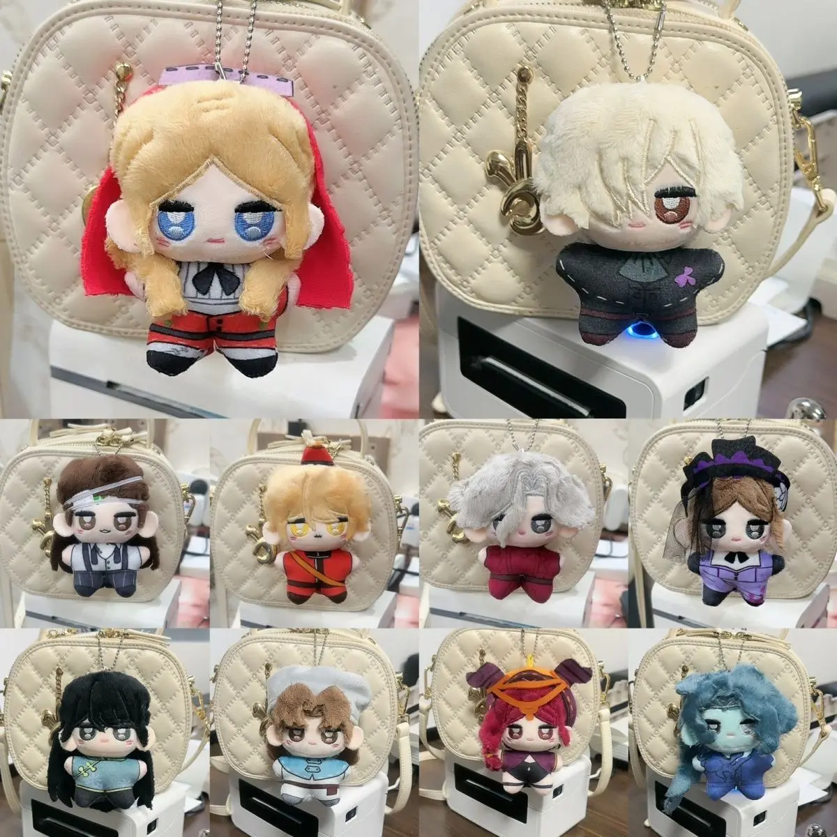 Anime Identity V Andrew Kreiss Luchino Diruse Grace Cute Soft Plush Doll Starfish Body Cosplay 10cm Dolls Keychain Toys Gift