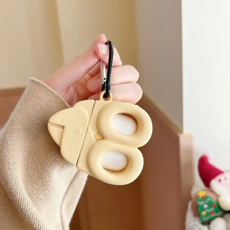 

For Airpods 4 Case 3D Scissors Silicone Earphone Protective Cover for Airpods Pro3 Pro2 Case for Airpods 3 2 1 Case Anti-drop