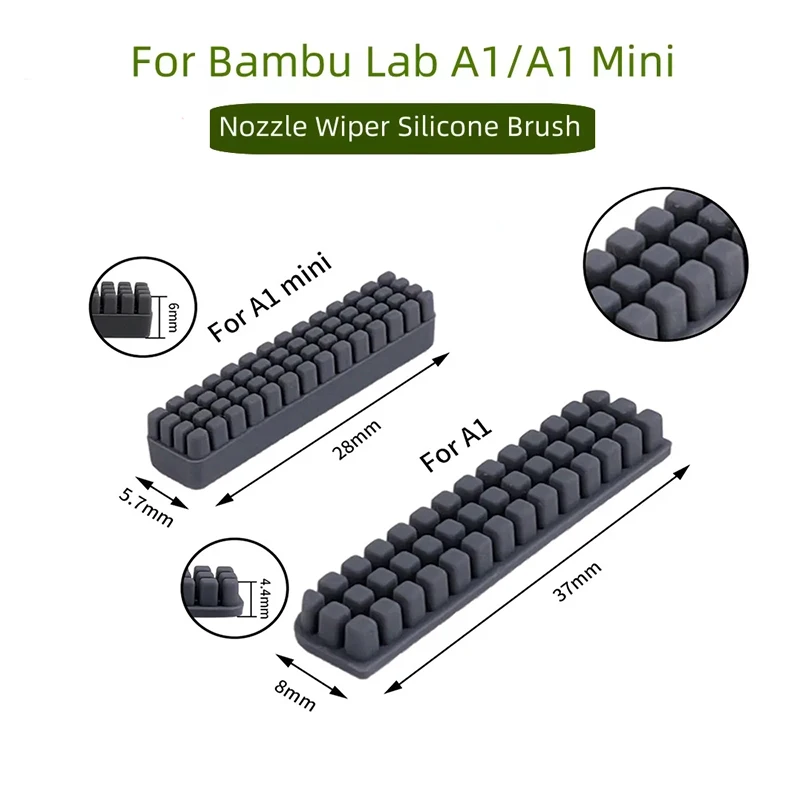 

Щетка для чистки насадок для Bambu Lab A1 Mini Wiper, силиконовая щетка, скрубберы с насадкой, инструменты для чистки Bambu A1, 3D-принтер