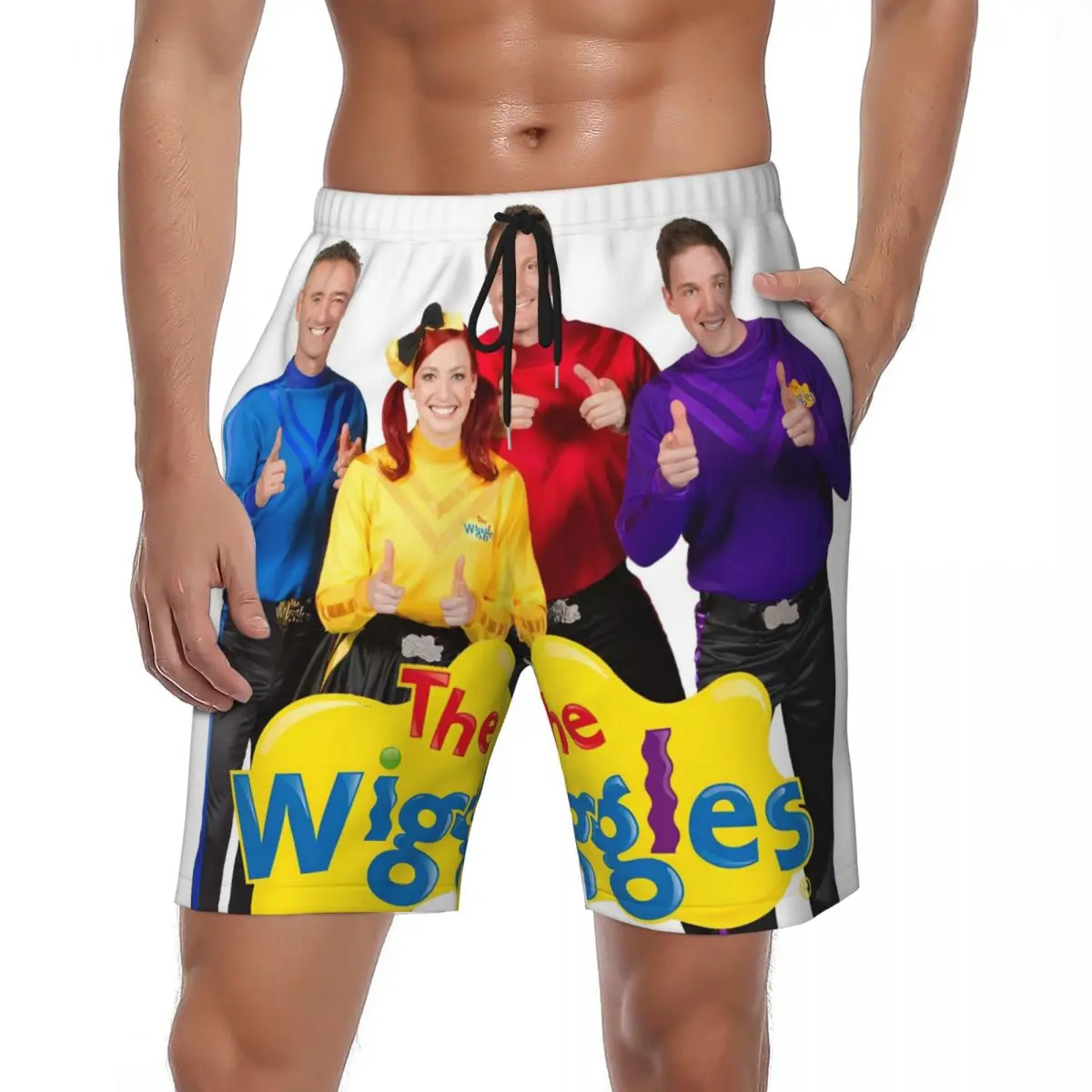 

Спортивные шорты Wiggles, летние австралийские детские пляжные шорты для бега, мужские быстросохнущие повседневные плавки