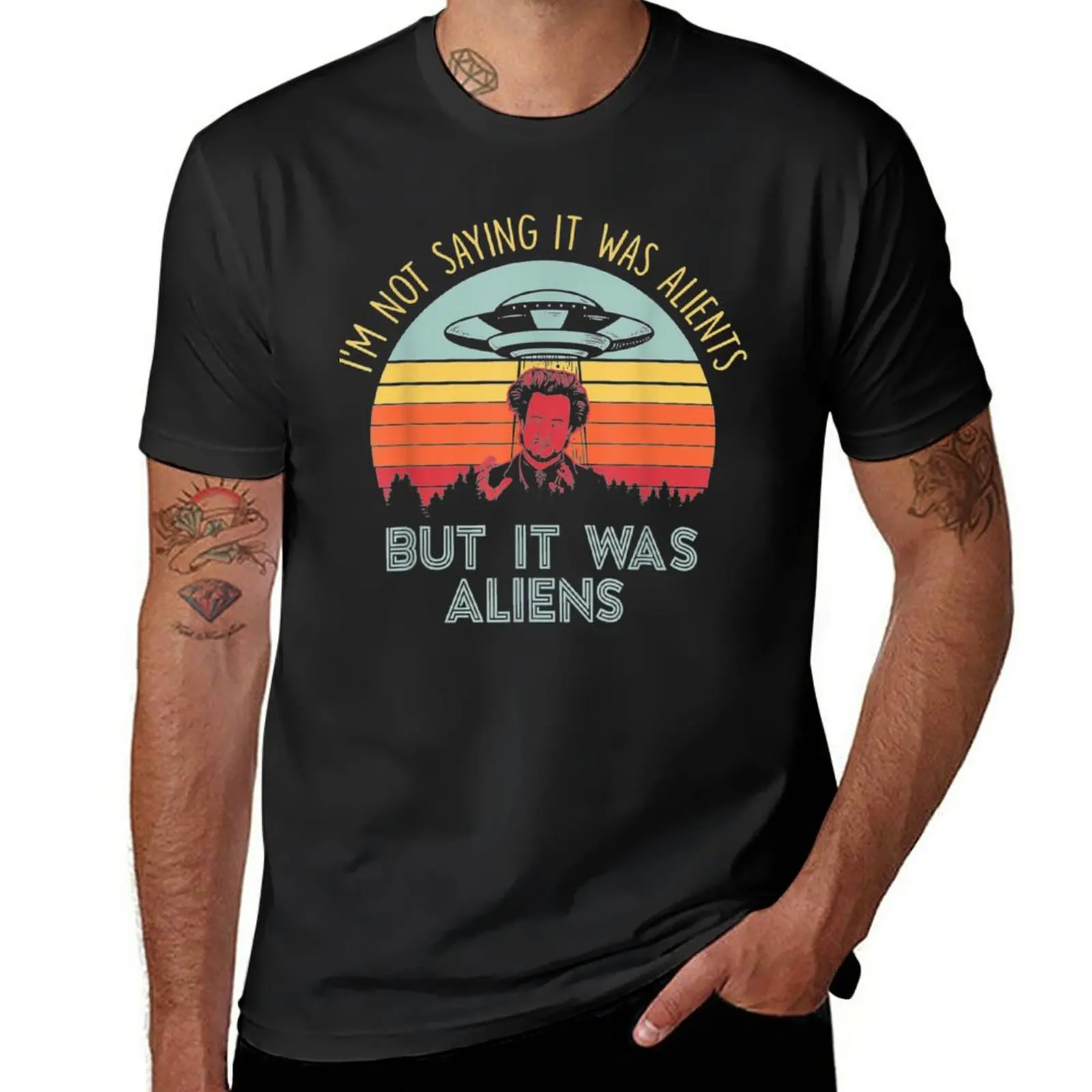 New I'm Not Saying It Was Aliens But It Was Aliens T-Shirt plus size t shirts Oversized t-shirt funny t shirts t shirt for men