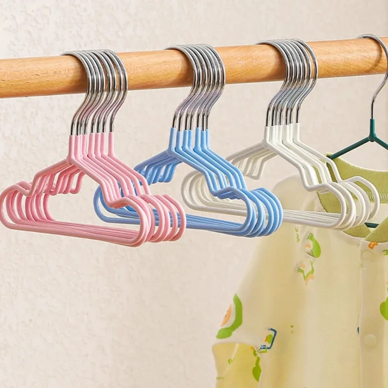 Pet & Toddler Small Clothes Hangers (10 Pack) - Plastic Rack Hangers for Dog Puppy/Cats & Small Coat (6XDE)