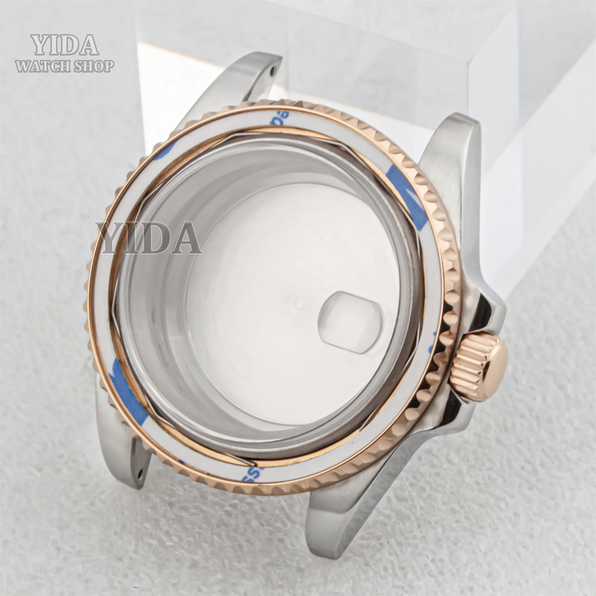 

40MM NH35 Case 316L Stainless Steel Solid Back Sapphire Glass 10ATM Waterproof Case For SUB GMT NH35 NH36 Movement Accessories