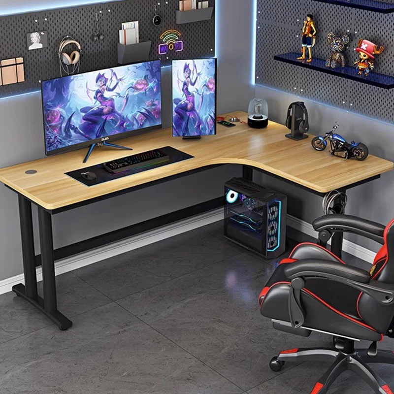 Bedroom Computer Desk L Shaped Sedentary Youth Room Gaming Seating Desk Studies Auxiliary Mesa Gamer Pra Pc Office Furniture