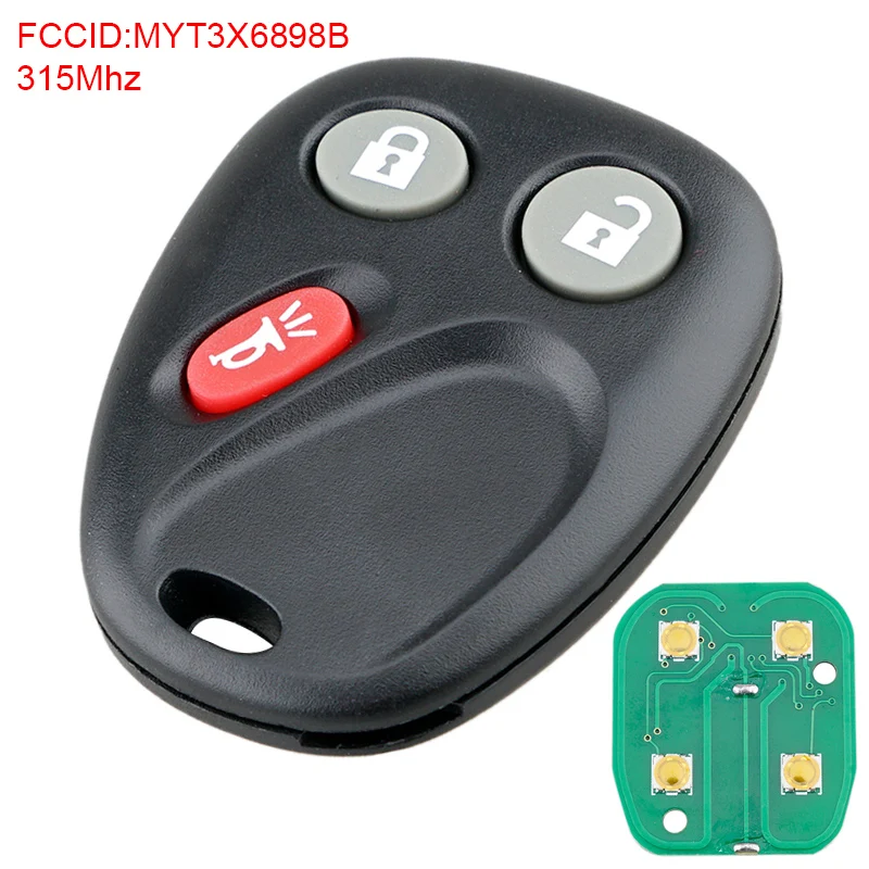 

315Mhz 3 Buttons Car Remote Key Fob Case Shell Fit for BuickRainier IsuzuChevroletTrailblazer GMCEnvoy Oldsmobile MYT3X6898B