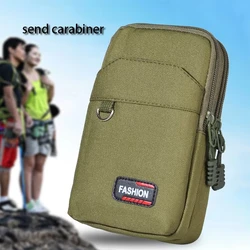 Double Layer Outdoor Waist Men Phone Pouch Camping Hunting Tactical Waist Bag Green Outdoor Tactical Bag