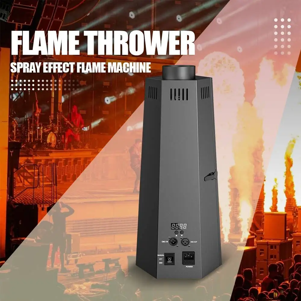 Flame Thrower With DMX 512 Control Spray Effect Flame Machine For DJ Disco Nightclub Party Wedding