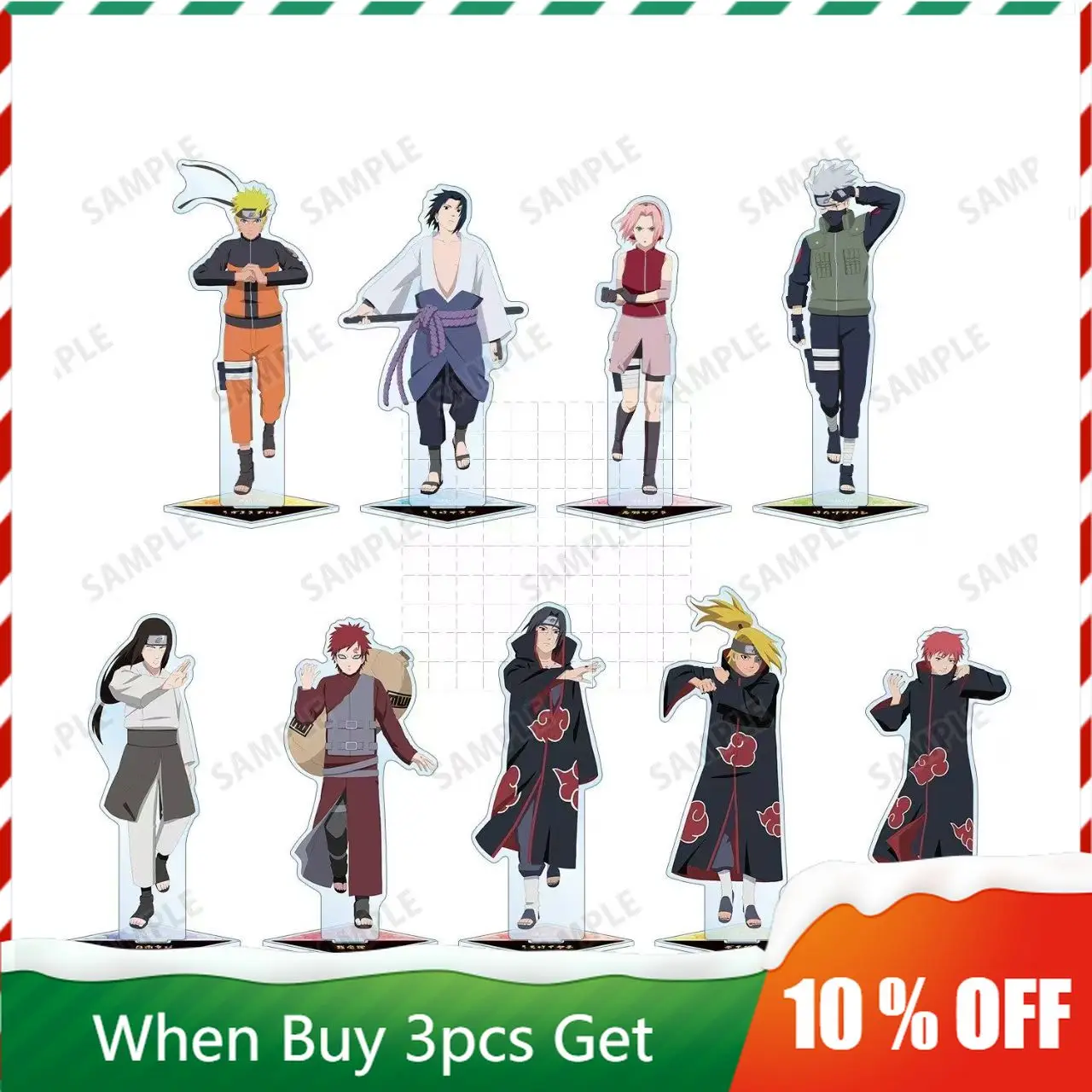 

Naruto Anime Peripherals Battle Stance Deidara Figure Acrylic Stand Itachi Uchiha Figurine Standing Plate Sakura Haruno Toys
