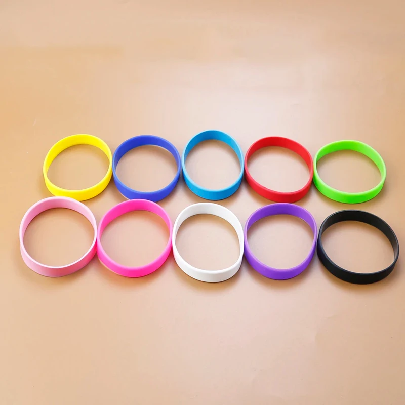 20 STÜCK/LOS Großhandel Silikon-Gummi-Armband Flexibles Armband Sportliches Freizeitarmband Silikon-Handgelenkband – Detail 3