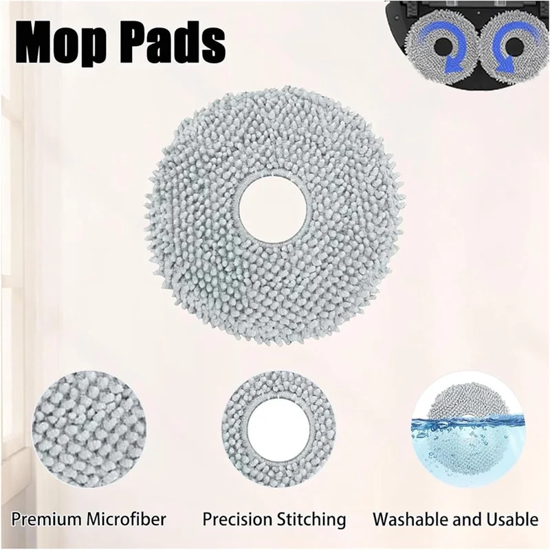 

SOFT-Accessories Kit For Roborock Qrevo Curve Qrevo Edge Robot Vacuum Cleaner Main Side Brush Filters Mop Pads Dust Bags