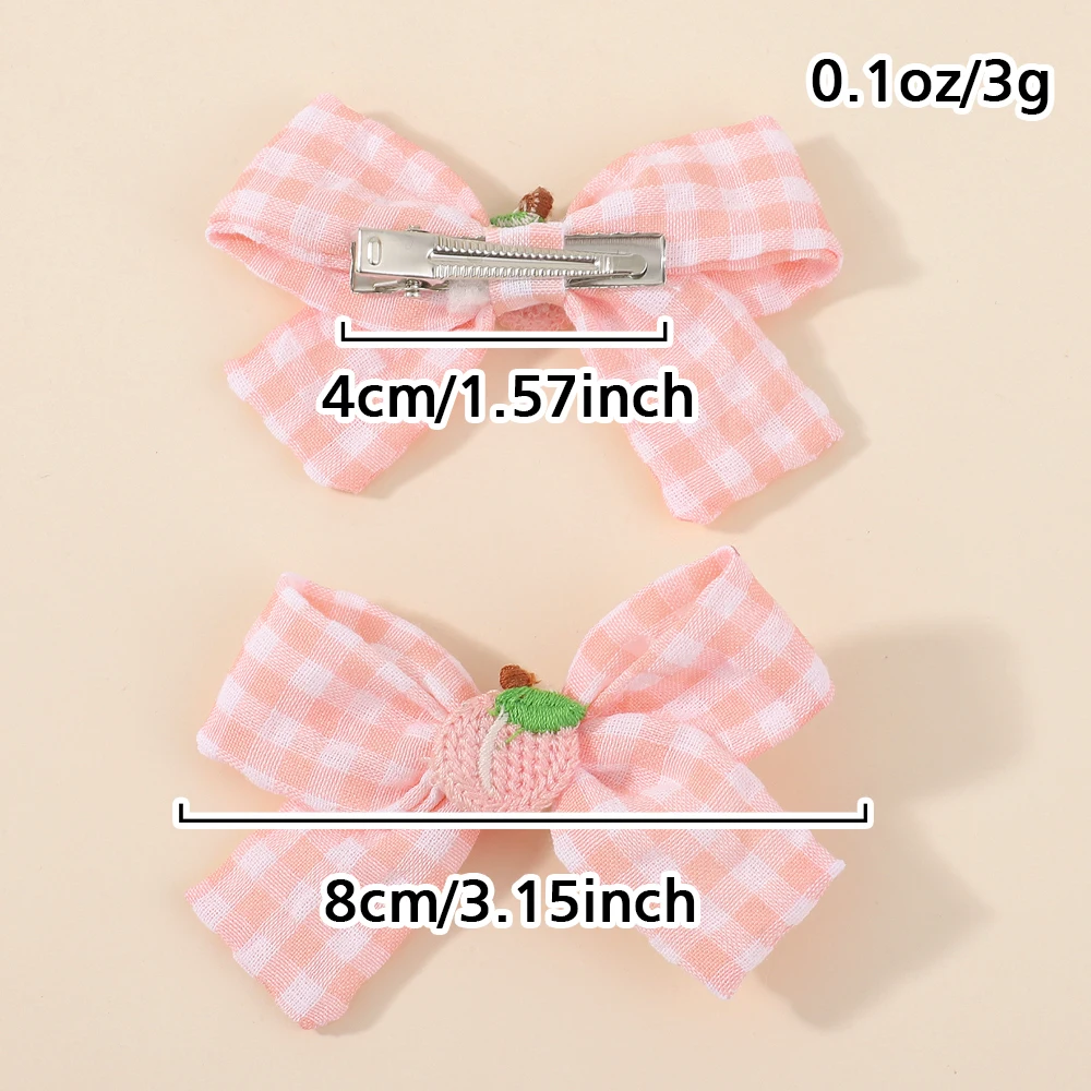 Regenbogen-Haarschleifen 3/4-teilig: Frische Blumen- und Schmetterlings-Haarspangen, Wald-Stickerei, Mädchen-Haarklammern, Süße Pony-Clips, Haar-Accessoires – Detail 28