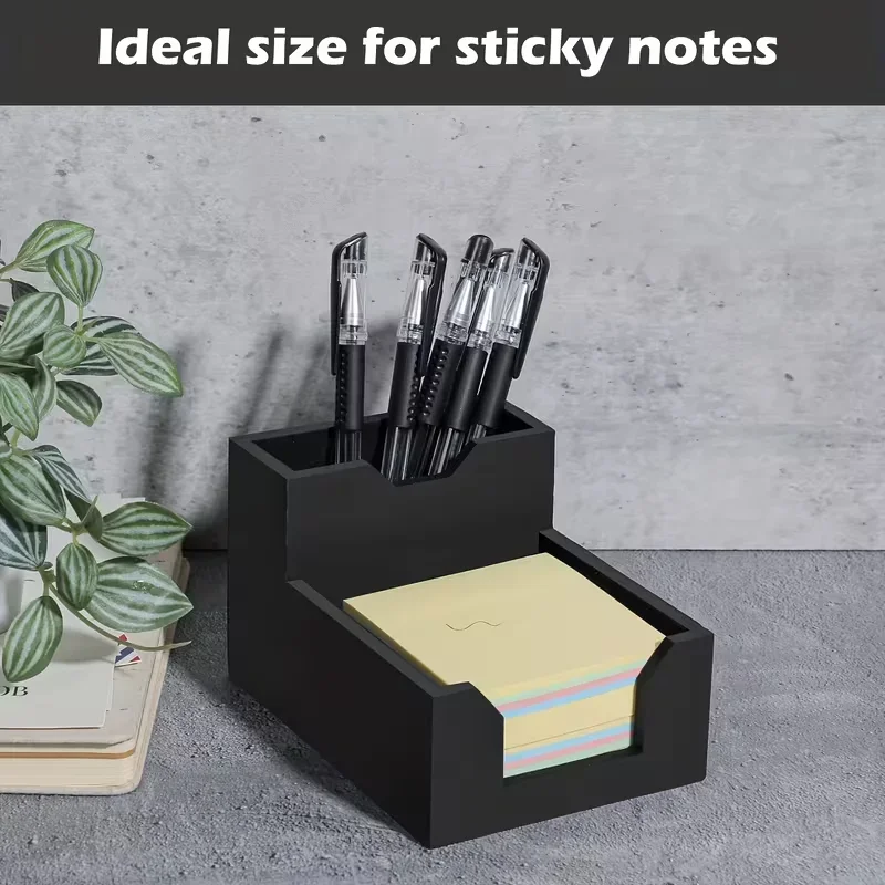 Memo Box Storage Sticky Note Holder Multi Purpose Notepad Office School Home Organizer Compact Convenient To Carry Storage Tool