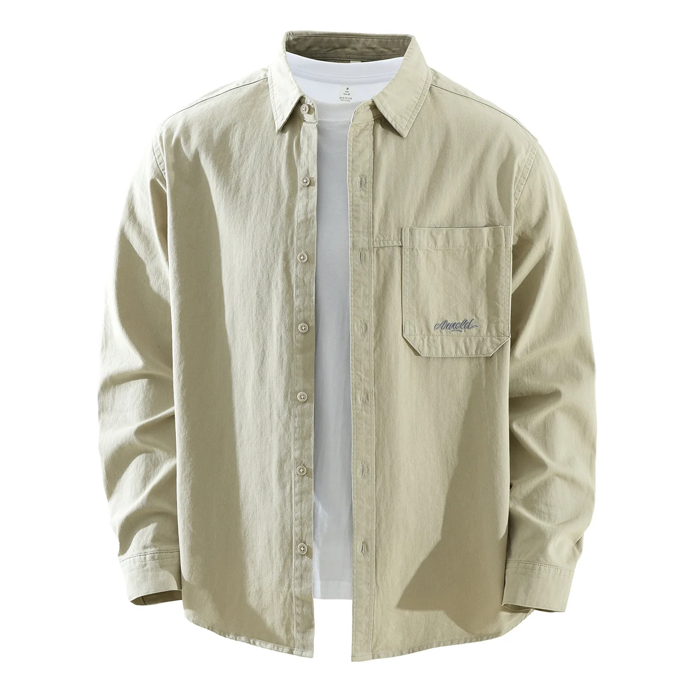 

Loose Fit Long Sleeve Men's Shirt Casual Versatile Japanese Style Cotton Casual Wear Artistic Loose Top for Men