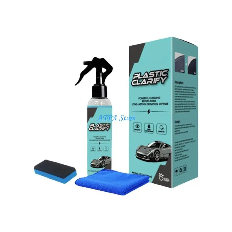 

U13C 200ml Plastic Renovator For Car Interior Conditioner Delay Oxidation Leather Liquid Detailing Cleaner
