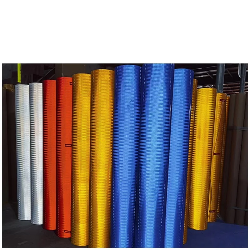 50cm EGP Microprism Engineering Reflective Sheeting PET Self-adhesive Road Traffic Sign Material Reflector Stickers Films