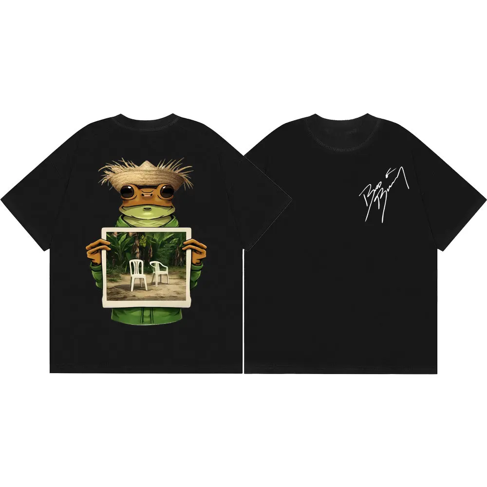 Bad Bunny Debi Tirar Mas Fotos DTMF T-Shirt für Männer und Frauen, modisches Vintage-Kurzarm-T-Shirt, Sommer, lässig, T-Shirts aus 100 % Baumwolle
