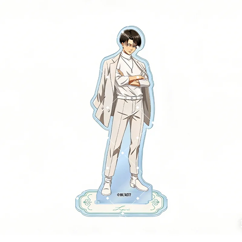Anime Attack on Titan Acrylic Stand, 15cm Eren Yeager & Mikasa Ackerman Figure, Decor for Desk Room Car, Valentine's Day Gift