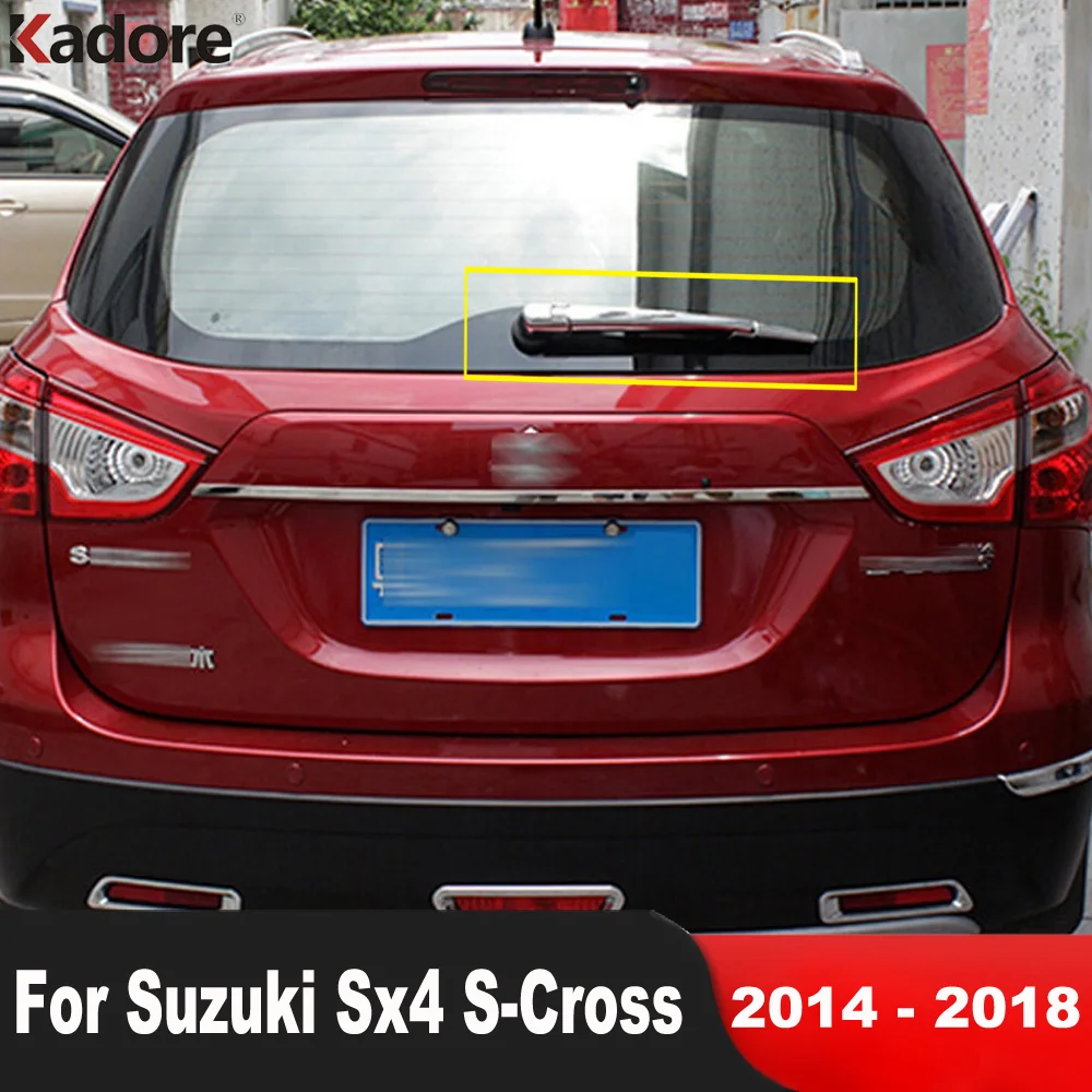 For Suzuki Sx4 S-Cross Crossover 2014 2015 2016 2017 2018 Chrome Rear Window Wiper Cover Trim Tail Windscreen Arm Blade Covers