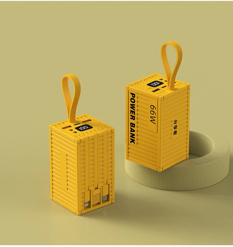 

Портативное зарядное устройство большой емкости 200000 мАч для iPhone Bank 3 в 1, 66 Вт, быстрая зарядка Powerbank