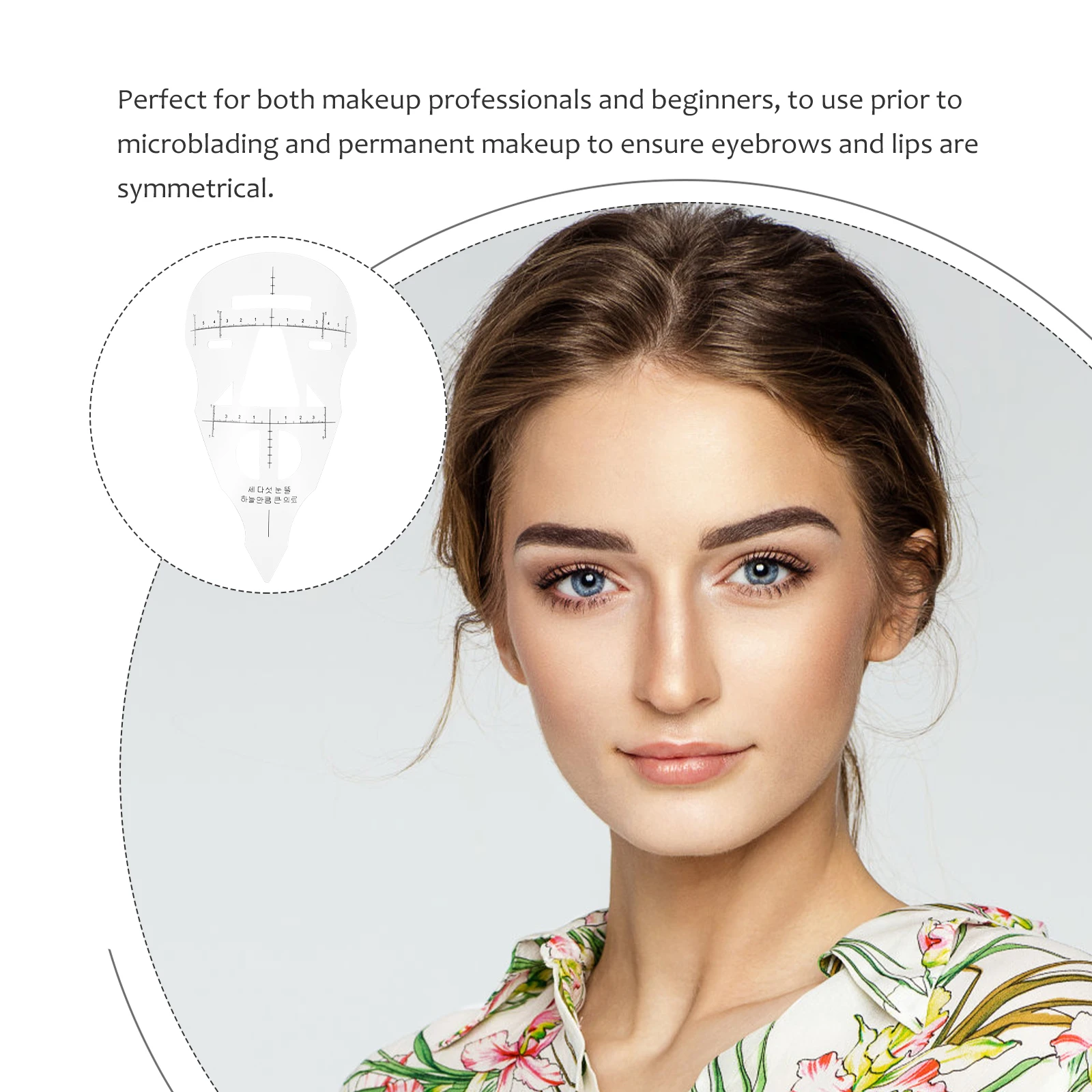 

Microblading Eyebrow Ruler Lip Measure Tool High Durability Flexibility Perfect Symmetry Tattoo Makeup Kit Precision Stencil