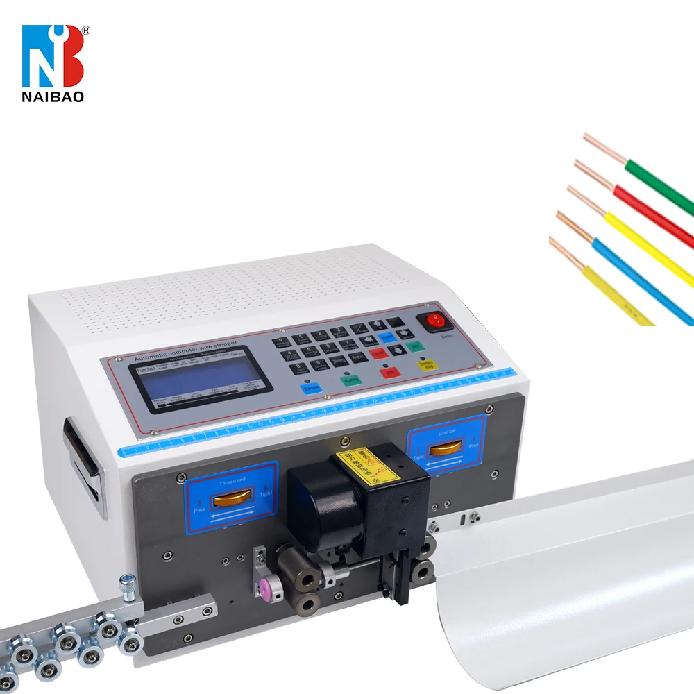 

SWT-508C Компьютерная автоматическая машина для зачистки проводов, обжимка и отслаивание кабеля от 0,1 до 4 мм2, длина резака 1-9999 мм