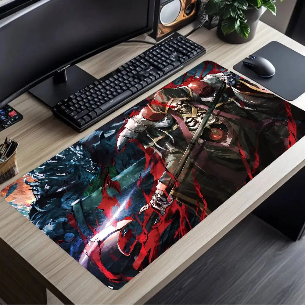 Overlord Anime Mousepad Large Keyboard Desk Mat Gaming Mouse Pad LockEdge Non-slip Mat