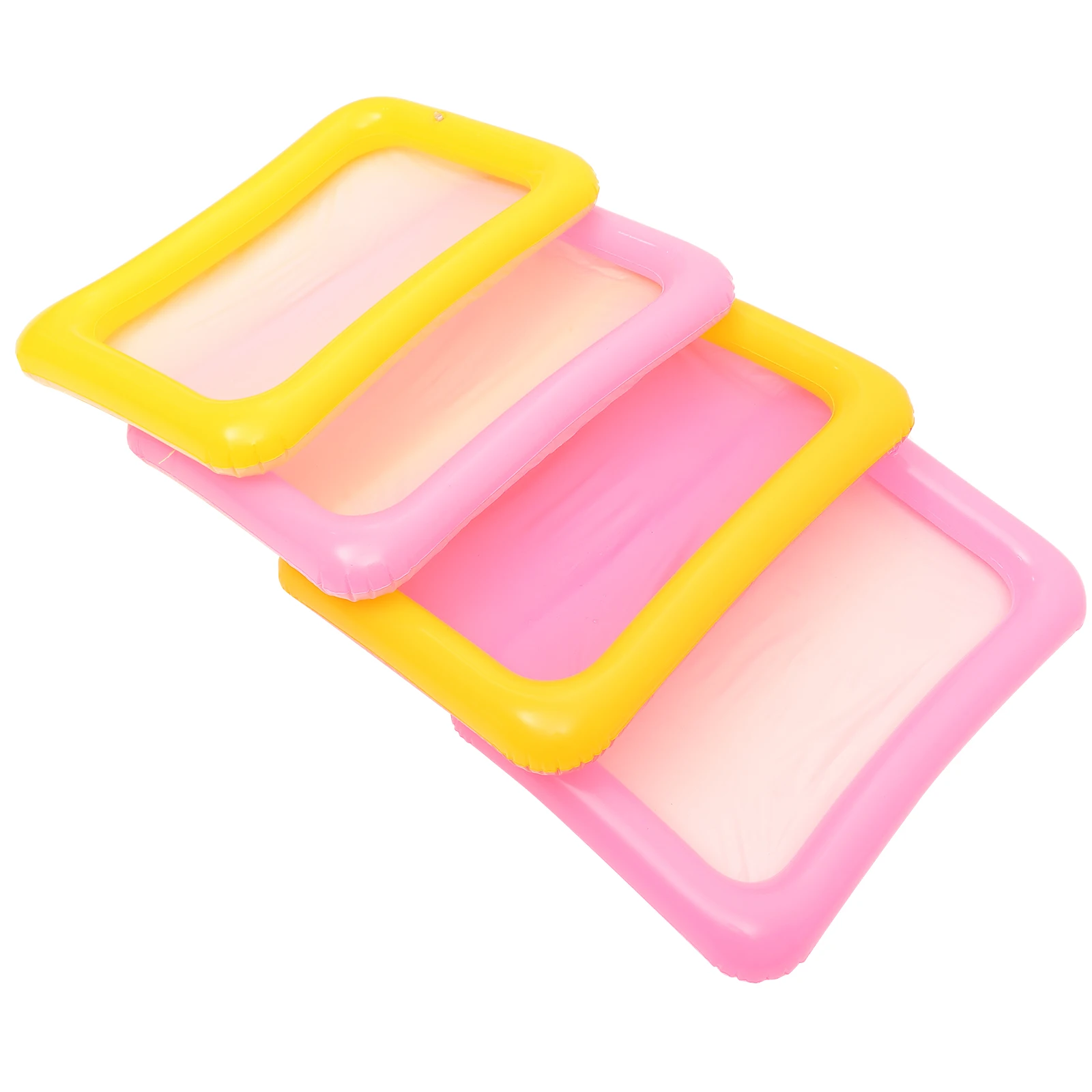

4 Pcs Inflatable Ice Bar Sand Tray 60x45cm Mixed Colors Toys Kids Outdoor Games Lightweight Practical Design Safe