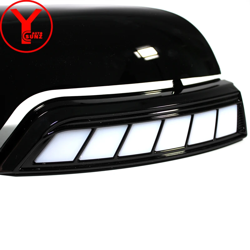 Tuning LED Mirror Cover Car Styling Side mirror Trim Wildtrak Double Cabin For Ford Ranger t6 t7 t8 2012-2020 Accessories YCSUNZ