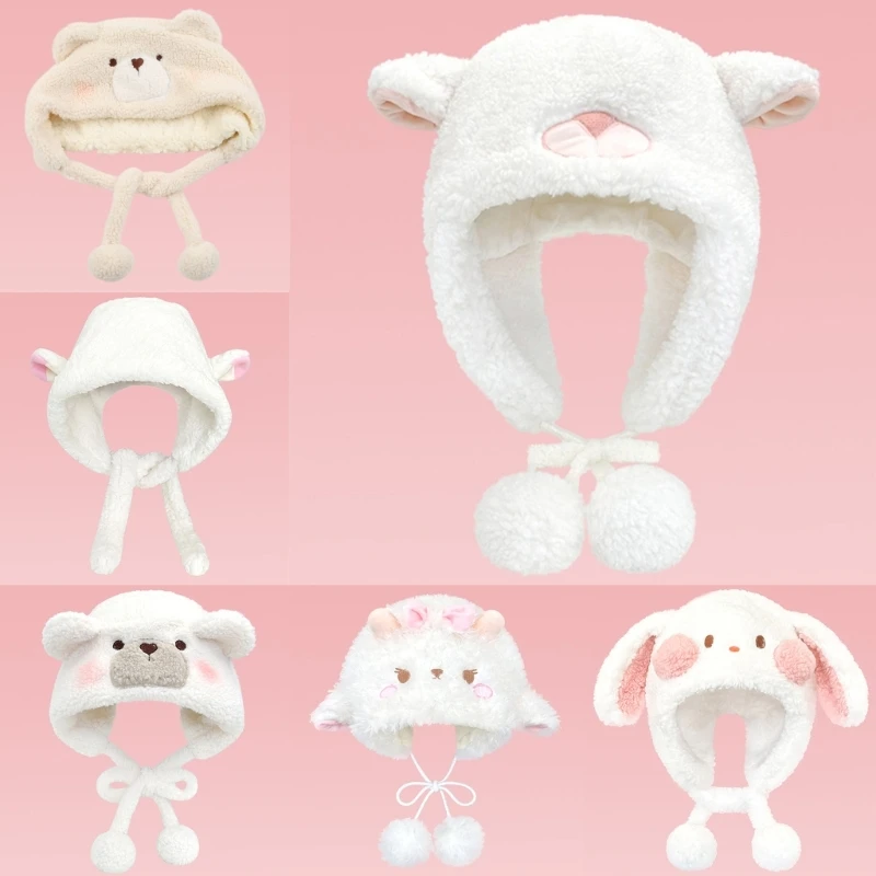 Girls Lamb Beanie Y2K Cosplay Headgear for Kids Stage Shows Cosplay Party Dropshipping