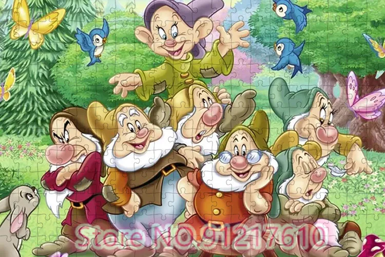 Disney biancaneve e i sette nani 1000 pezzi Puzzle Adventure gioco per bruciare il cervello dei bambini Puzzle regalo preferito