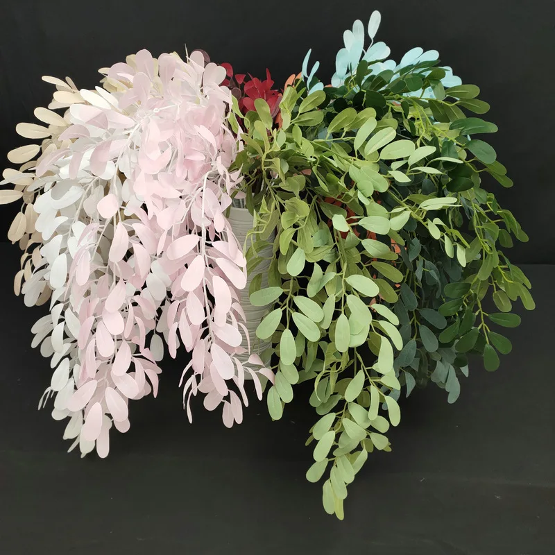 Long branches, peanuts, leaves and grass wall hanging wedding hall decoration path guide simulation plants
