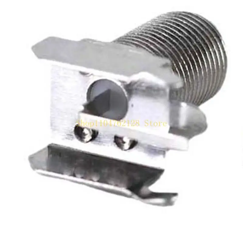 Threaded F Female Panel Mount Connector 90-Degree PCB , 75 Ohm Input Replacement, 10 Pack for Set-Top Box Service Repair Work