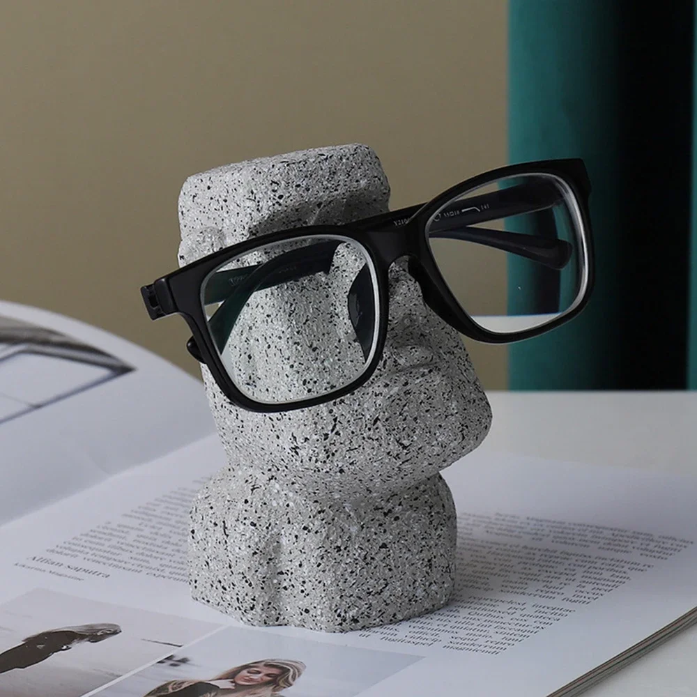 

Funny Creative Glasses Holder Decorative Glasses Lenses Stand Office Accessories Figurines Miniatures Room Ornaments Home