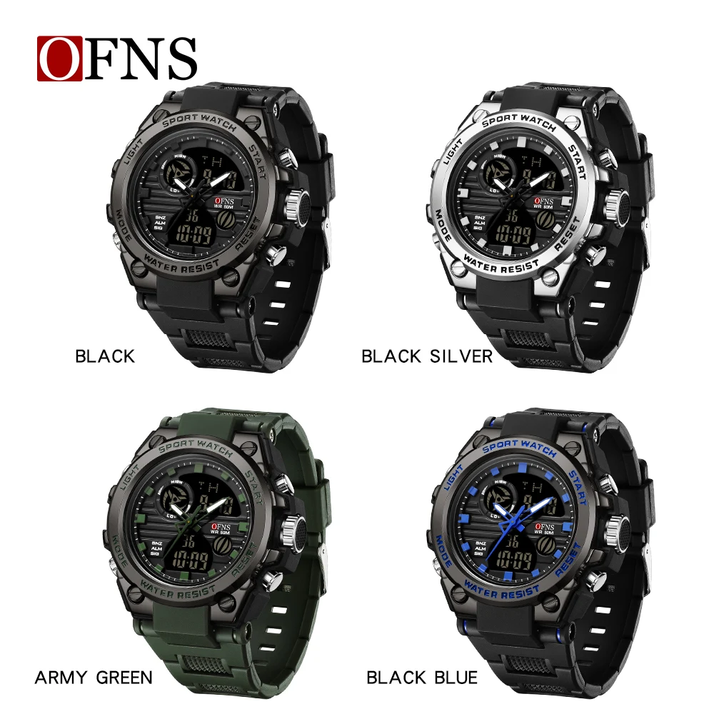 OFNS G Style Men Digital Watch Date Military Sports Watches Waterproof Electronic Wristwatch Mens Clock Orologio da uomo 739