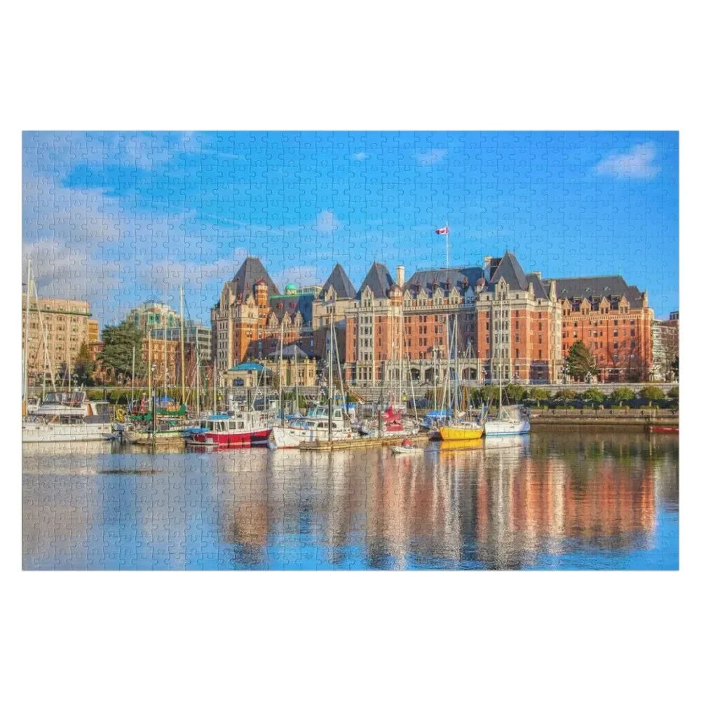 

Fairmont Empress Hotel Victoria BC, Canada Jigsaw Puzzle Custom Wooden Name Personalize Custom Name Wood Puzzle