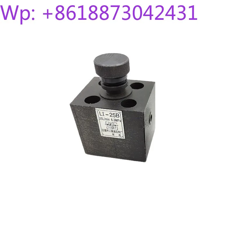 New Hydraulic LI-10 25 63 One-way Throttle LI-10B 25B 63B Tubular, Plate