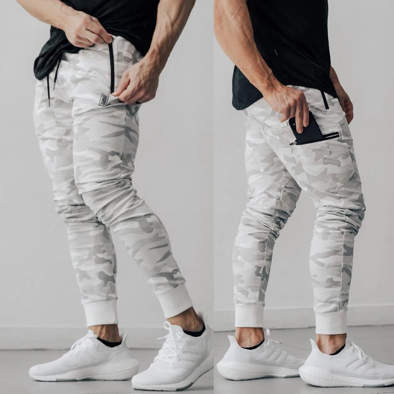 Men's Sweatpants Summer New Sports Fitness Cotton Camouflage Casual Pants Jogger Gym Running Training Pants Fitness Trousers