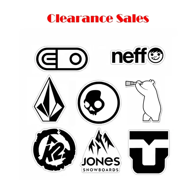 8 Pcs/set Clearance Sales Outdoor Logo Stickers Camping Ski Stickers Waterproof  Snowboard Pegatinas Laptop Decals Car Pitcher