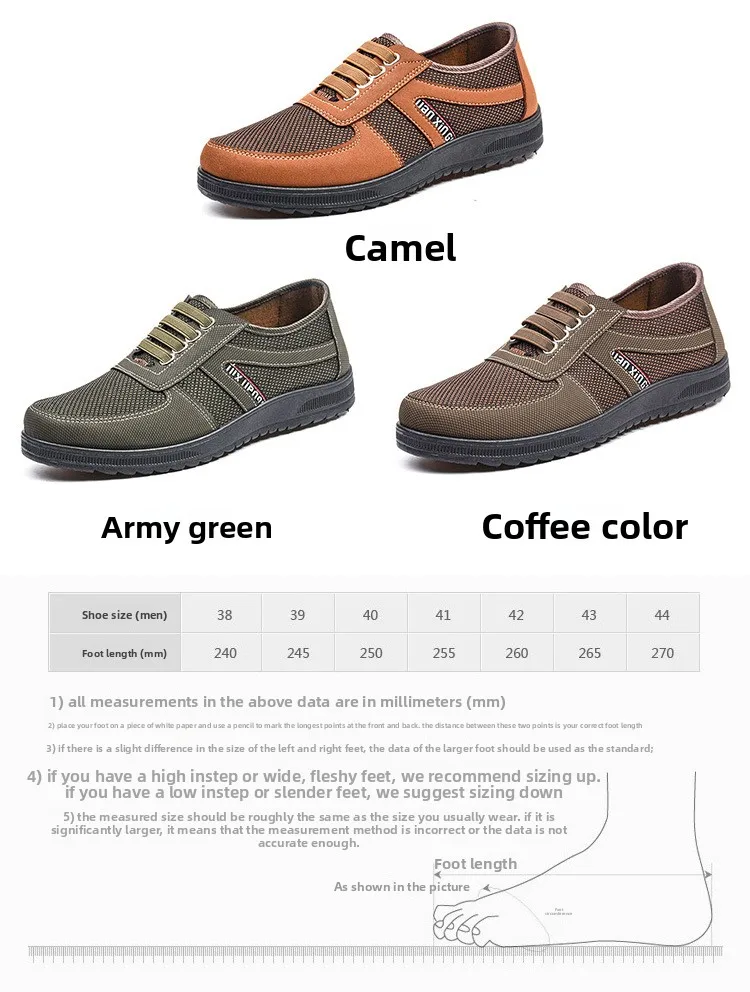 Herren Mesh Freizeitschuhe mit Elastischem Riemen, Weicher Gummisohle, Rutschfest, Atmungsaktiv, für Gehen, Arbeiten und Autofahren – Detail 5