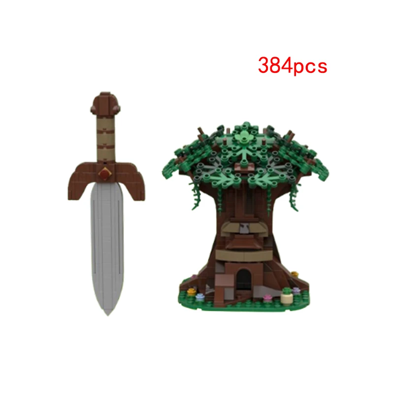 Spot MOC-34819 44297 34420 Small Particle Sword Assembly Building Blocks Puzzle Toy Model Ornament