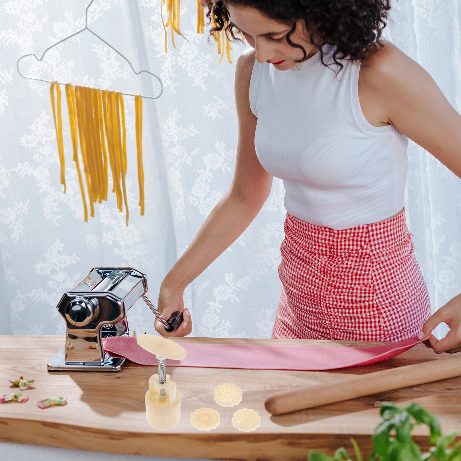 

1 set 1 Set 50G 3D Diy Mold Mooncake Baking Tool Handmade Dessert Stamp Cake Cookie Cutter Soap Craft Kitchen Baking Supplies