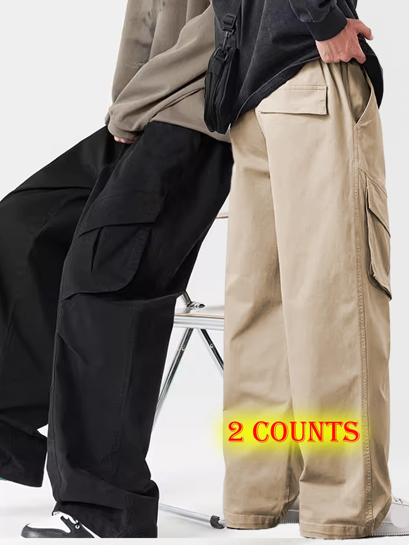 

Multi pocket loose straight tube wear-resistant work pants large size construction site labor protection pants spring/summer wor