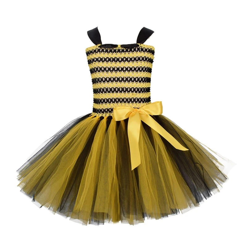 Bee Kostuum Accessoires Set -Bee Oren Hoofdband Vleugels Tutu Rok Accessoires Kit Voor Bee Kostuum Voor Peuters Kinderen Meisjes