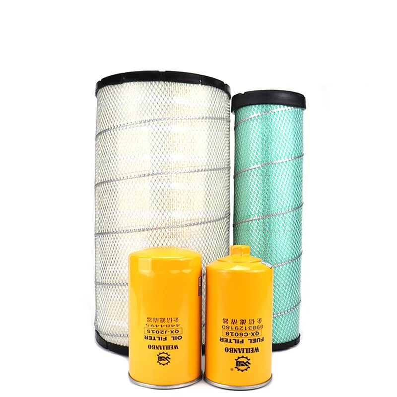 For LOVOL 200 210 220 260 350 390E Oil Diesel Air Filter Oil Water Maintenance Parts high quality excavator accessories