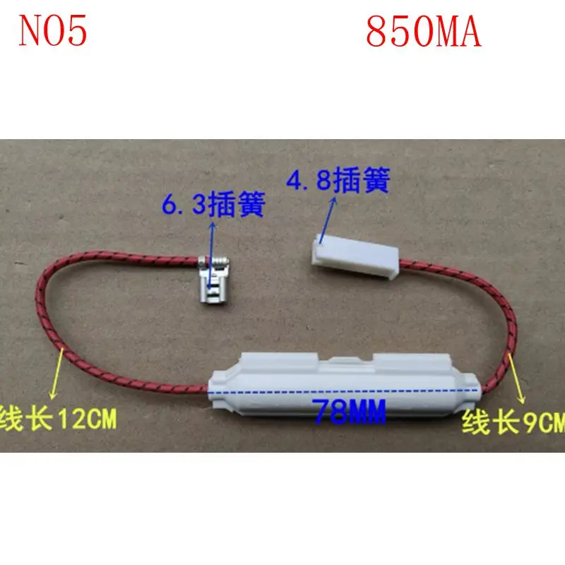 Fusible de alta tensión para microondas, 250V, 8A, 10A, 5KV, 0,75a, 0,8a, 0,9a